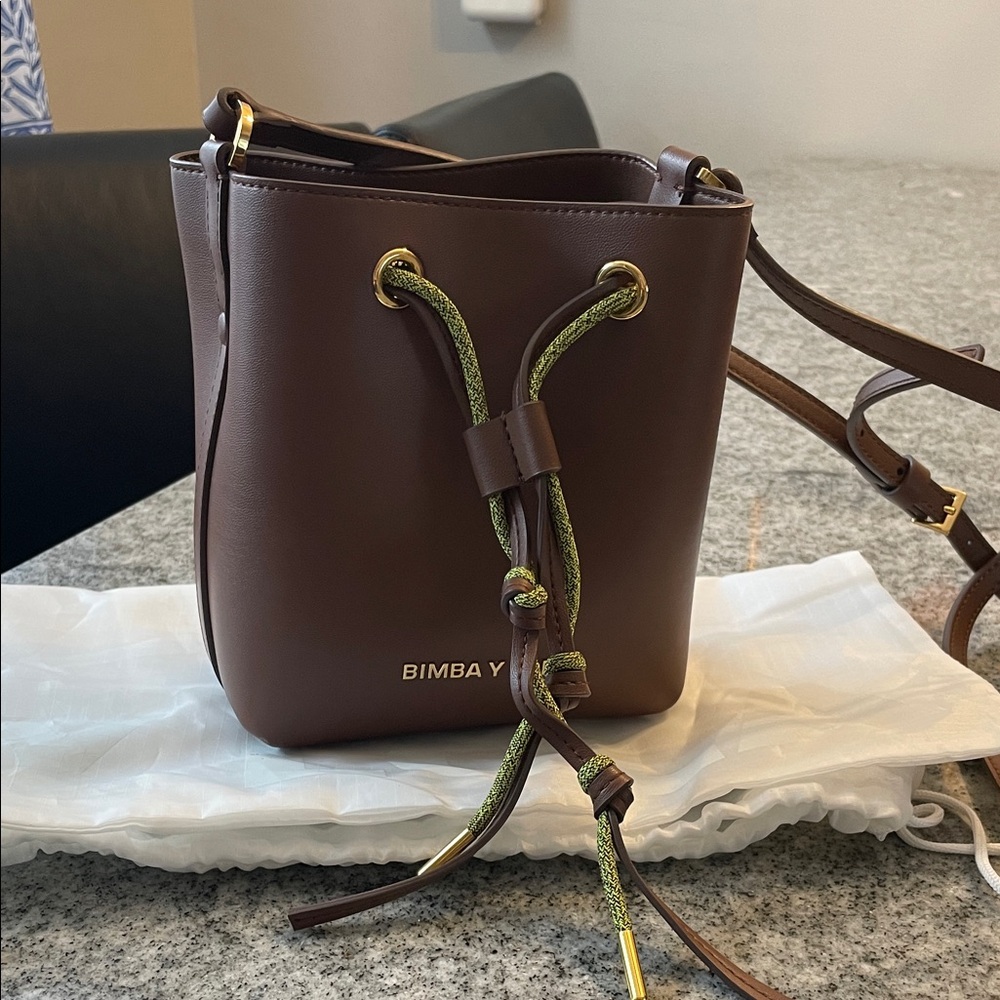 Bimba Y Lola Mini Bucket Bag with crossbody strap NWT